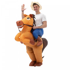Inflatable Riding Big Tail Horse Costume Adult Height 150