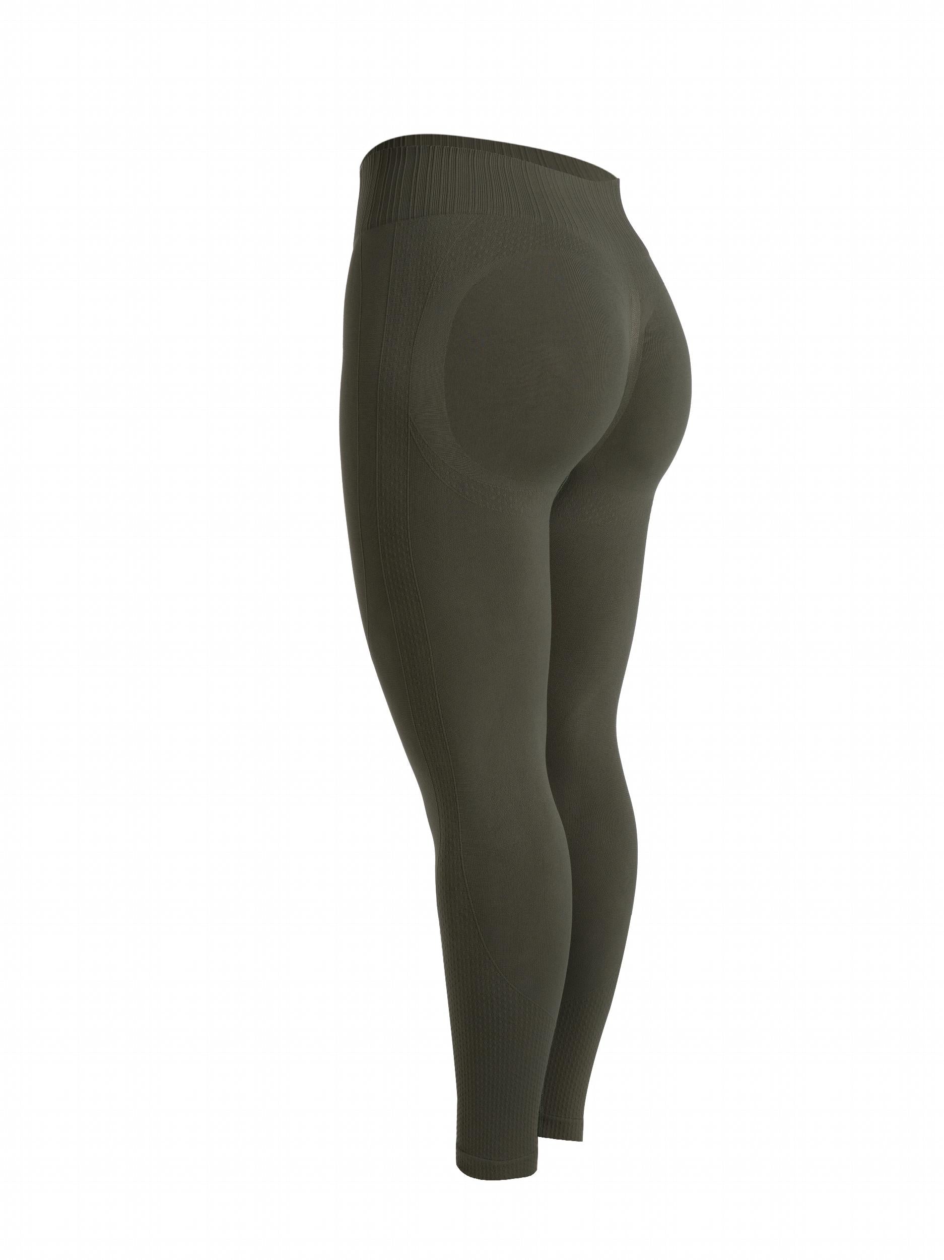 Ribbed High Rise Yoga Leggings