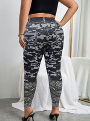 Camo Print High Rise Leggings