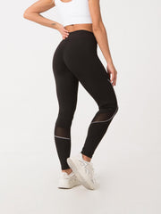 High Waist Mesh Stitching Yoga Leggings Butt Lifting Fitness Tights