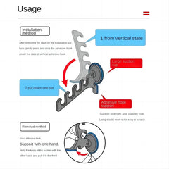 2pcs Suction Cup Fishing Rod Holder ABS Resin Pole Carrier For Vehicle