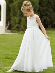 Grace Lace Flower Girls Wedding Dress
