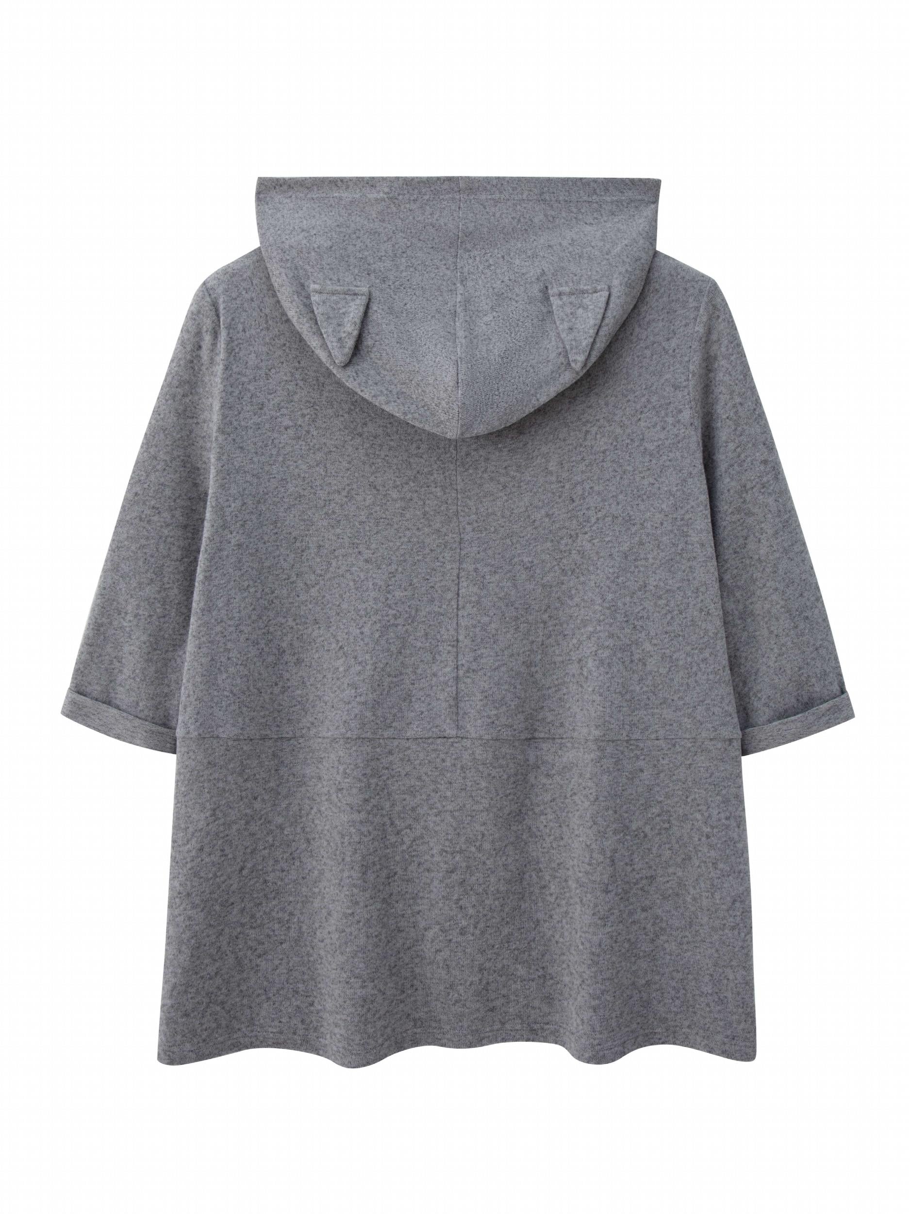 Patched Pocket Drawstring Hoodie Long Sleeve Sweatshirt