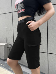 Y2K Flap Pockets Cargo Shorts for Women