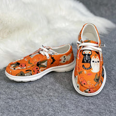 Girls Halloween Loafer Shoes Lightweight Comfortable Slip-On