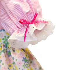 Toddler Time Baby Outfit For 63.5 Cm Baby Dolls Dress Pastel Floral Print