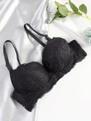 Lace Push Up Bra Comfy & Breathable Intimates Women's Lingerie