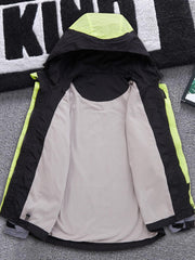 Boy's Contrast Hooded Jacket Windbreaker