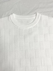 Men's Solid Sweater Casual Warm Stretch Crew Neck Pullover