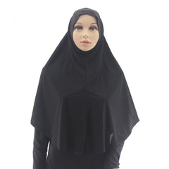 Soft Elastic Hijab Solid Turban Head Wrap For Women