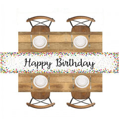 Happy Birthday Table Runner 33x182 cm