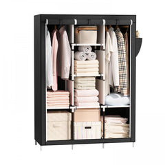 1pc Carbon Steel Wardrobe Household Bedroom Cloth Wardrobe Modern Storage Rack