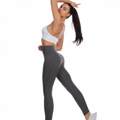 High Waist Hip Lifting Yoga Leggings With Pockets
