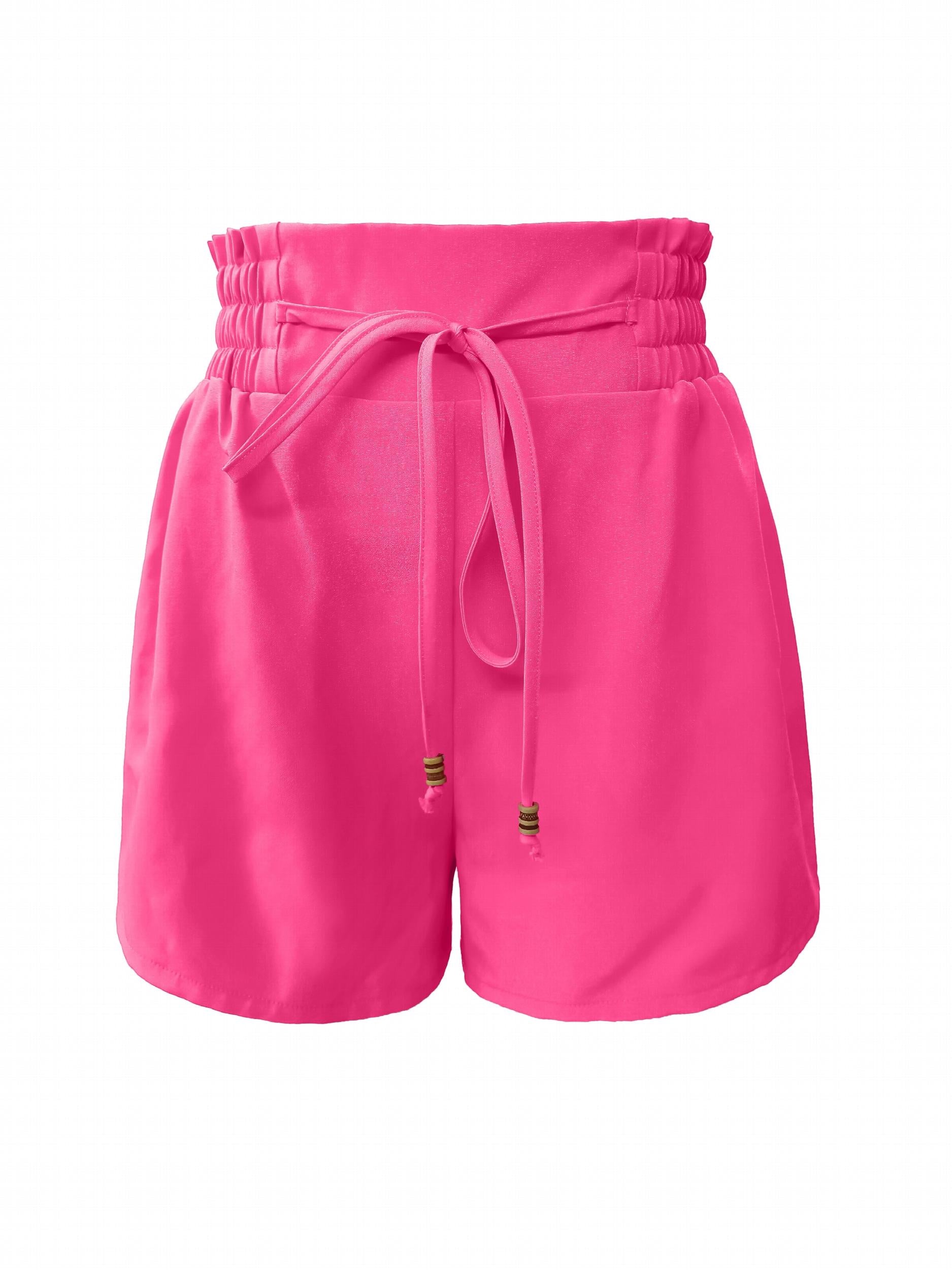 High Waist Drawstring Shorts for Women