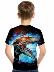 Roaring Dino 3D Print Boy's T-shirt