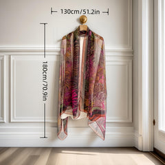 Tropical Rainforest Scarf 180x130cm Sun-Proof Breathable Fashion Accessory