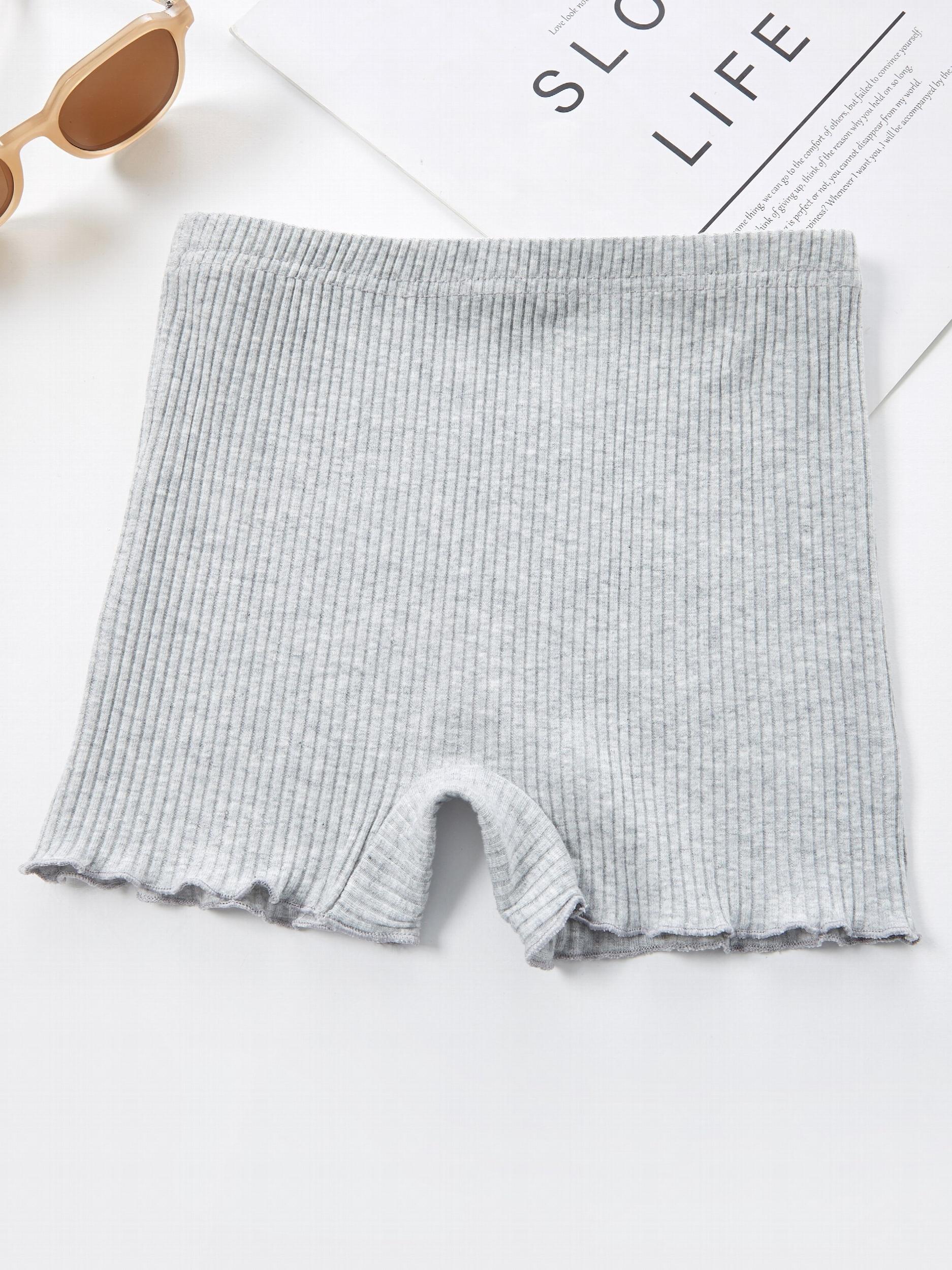 Girls Casual Letter Embroidery Short Leggings