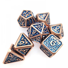 7pcs Dragon Scale Metal Polyhedral Dices for RPG Board Game