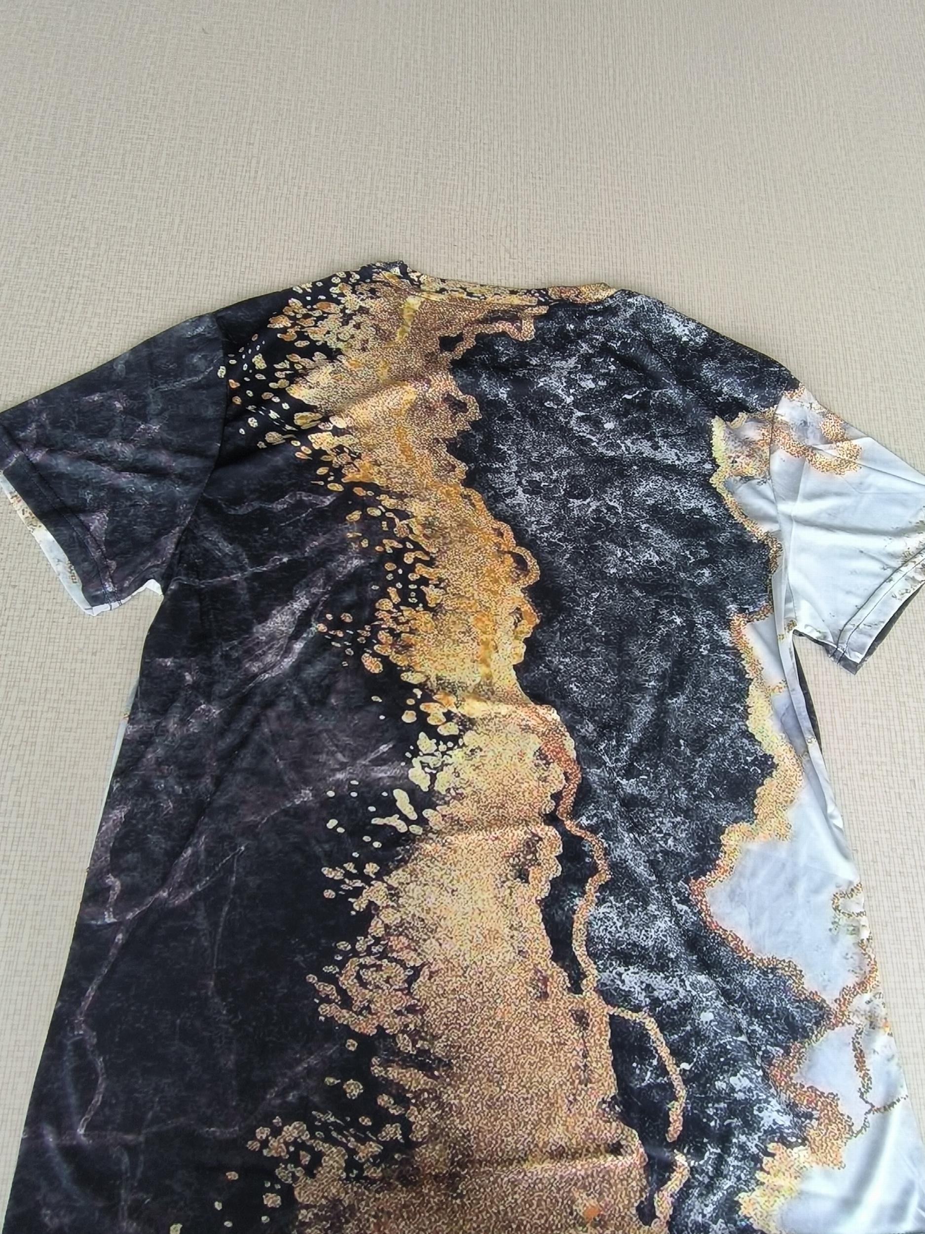 Men's 3D Abstract Graphic T-shirt Mid Stretch Tee For Outdoor