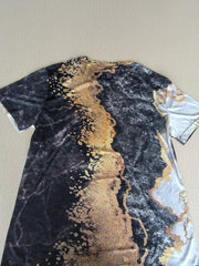 Men's 3D Abstract Graphic T-shirt Mid Stretch Tee For Outdoor