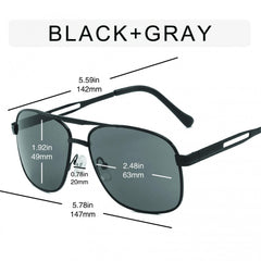 Top Bar Aviator Sunglasses Metal Gradient Glasses UV400