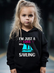 Girl Sailing Pattern 2pcs Activewear Sets for Sports Running