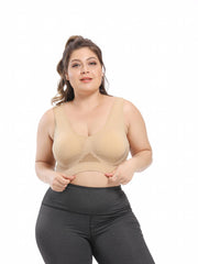 Sports Bra Women's Plus Breathable Mesh Hollow Out Yoga Running