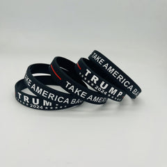 5 Pcs Patriotic Silicone Bracelets for Patriotism Gift