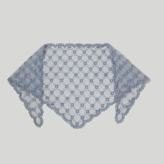 Floral Lace Triangle Scarf Thin Shawl Bandana Neckerchief for Women