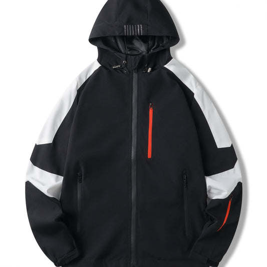 Men's Hooded Raincoat Lightweight Waterproof Outdoor Jacket