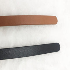 Non porous PU Leather Waist Belt For Sweater Coat Dresses