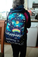 Dolphin Print Girls Schoolbag Animal Backpack for Children Lightweight