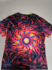 Men's Abstract Floral Graphic T shirt Breathable Tee for Outdoor