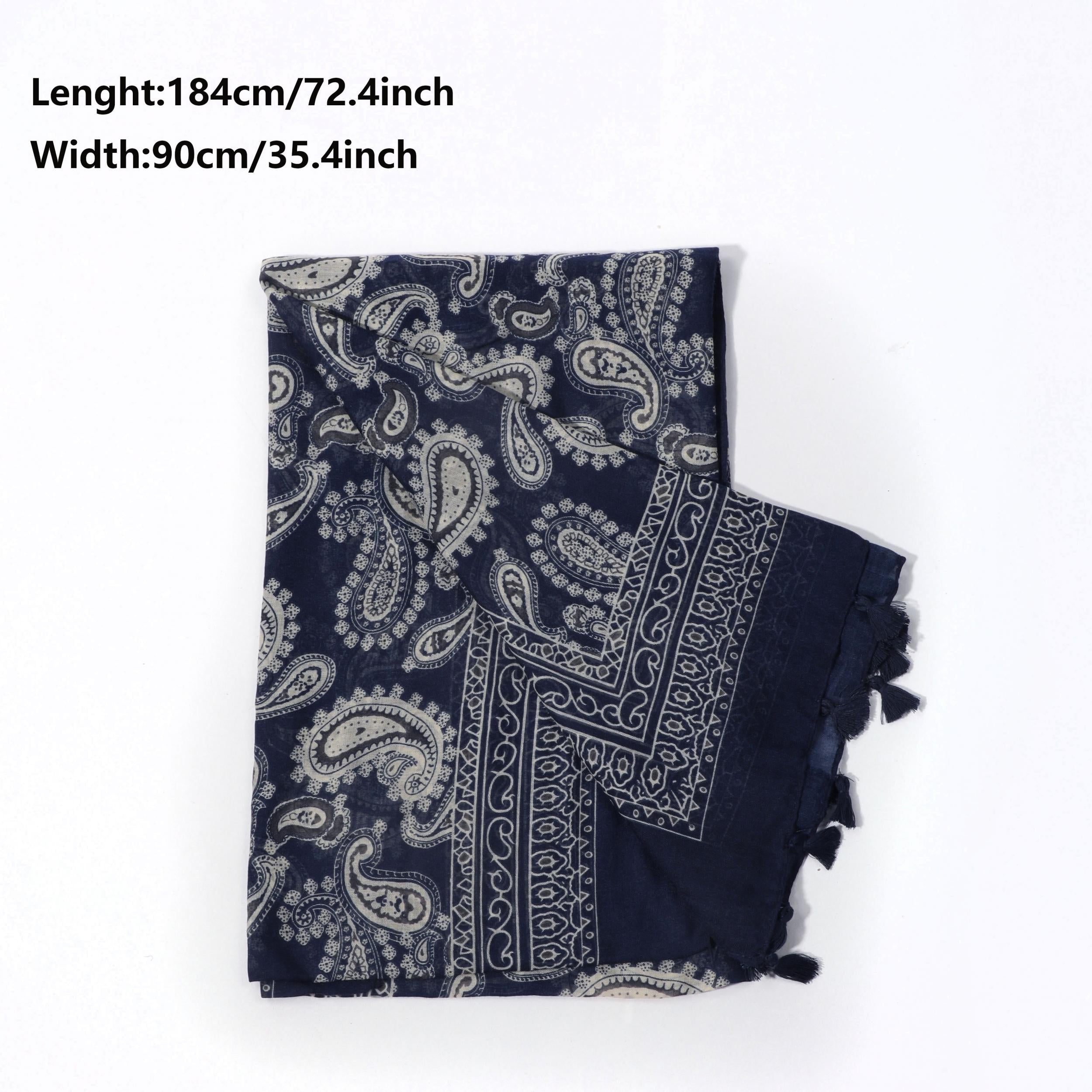 Men's Cashew Ethnic Tassel Scarf