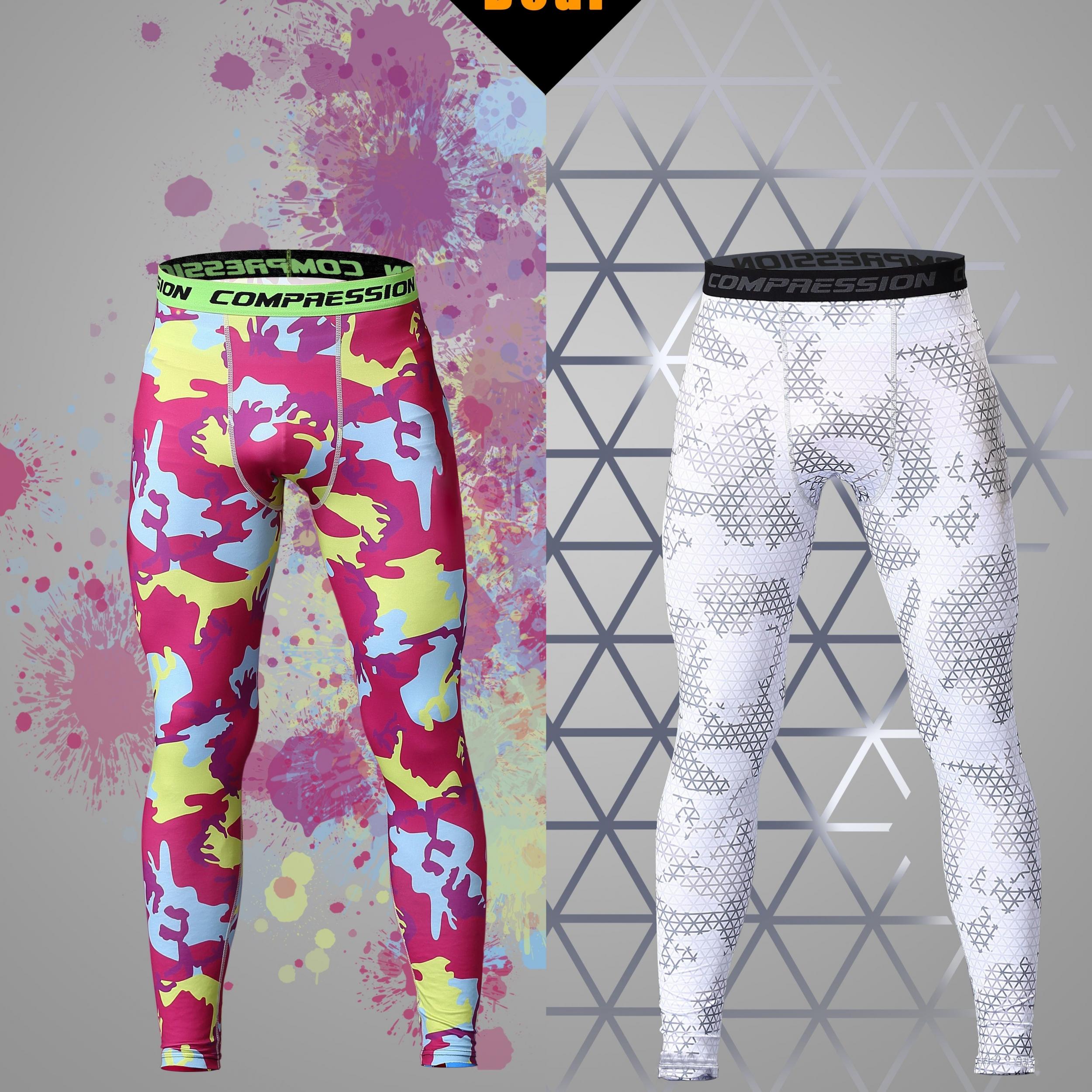 Men's Camouflage Leggings Quick Dry Sports Compression Pants