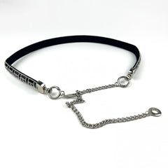 Adjustable Rhinestone Belt Chain Tassel Waistband for Women