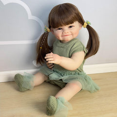 Raya Dimpled Girl Doll Waterproof Simulation Toy for Kids