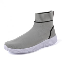 Women's Lightweight Elastic Running Shoes Soft Comfortable Knitted Sneakers