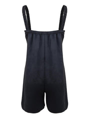 Letter Print Cami Romper Jumpsuit Sleeveless Casual Romper