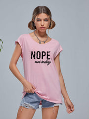 NOPE Print Tank Top Sports Yoga Running Top Women's Clothing