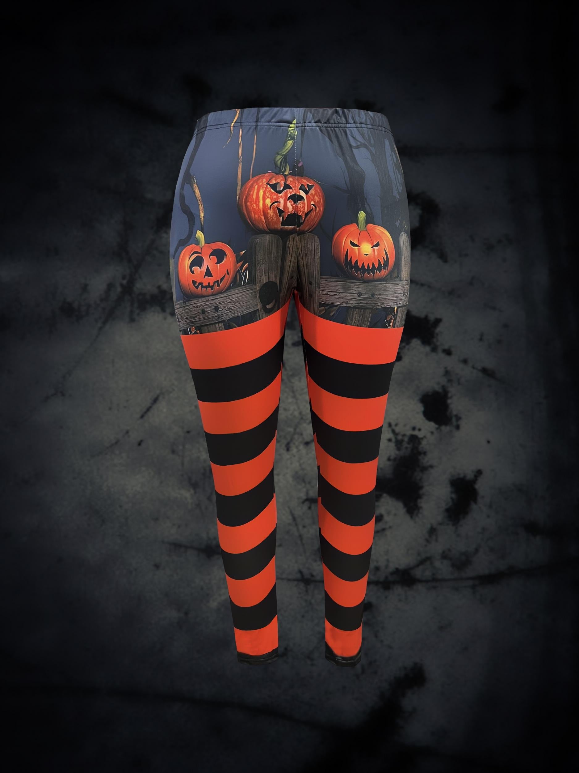 Spider Web Print High Rise Stretch Leggings