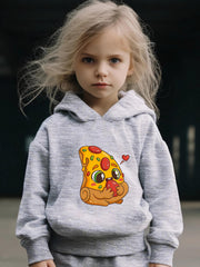 Pizza Pattern 2pcs Activewear Sets for Girls