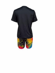 Casual Two Piece Set Tee & Shorts Outfit Women's Clothing