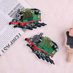 2pcs Embroidered Train Badges Iron On Patches Sew On Embroidered Applique