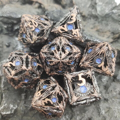 7pcs Metal Dice Set for Board Game Players