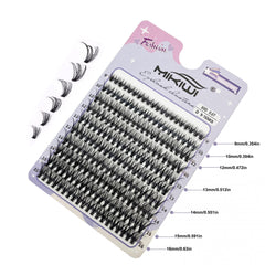 DIY Lash Extension Kit 240pcs Individual Lashes Cluster D Curling 9-16mm