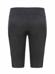 Slim Fit Boxer Short Bottom Mid Stretch Contrast Mesh With Side Pockets Bermuda