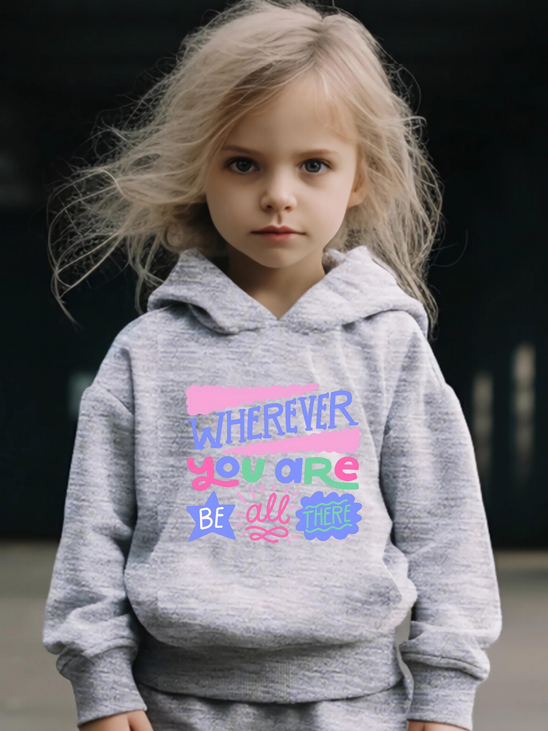 Girls Long Sleeve Hooded Sweatshirt & Sweatpants Set