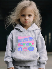 Girls Long Sleeve Hooded Sweatshirt & Sweatpants Set