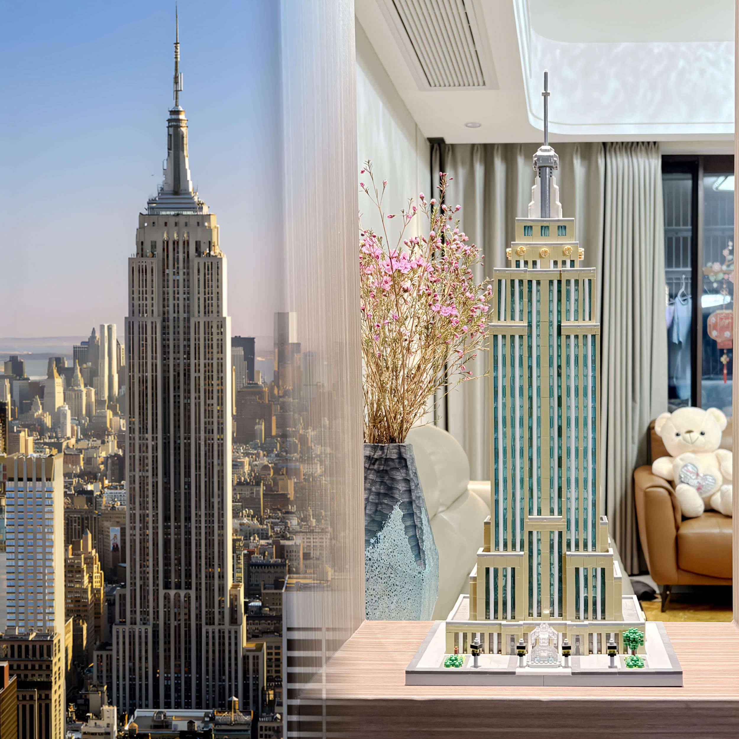 4669pcs Empire State Building Blocks Set - 3D Puzzle Toy ABS Material
